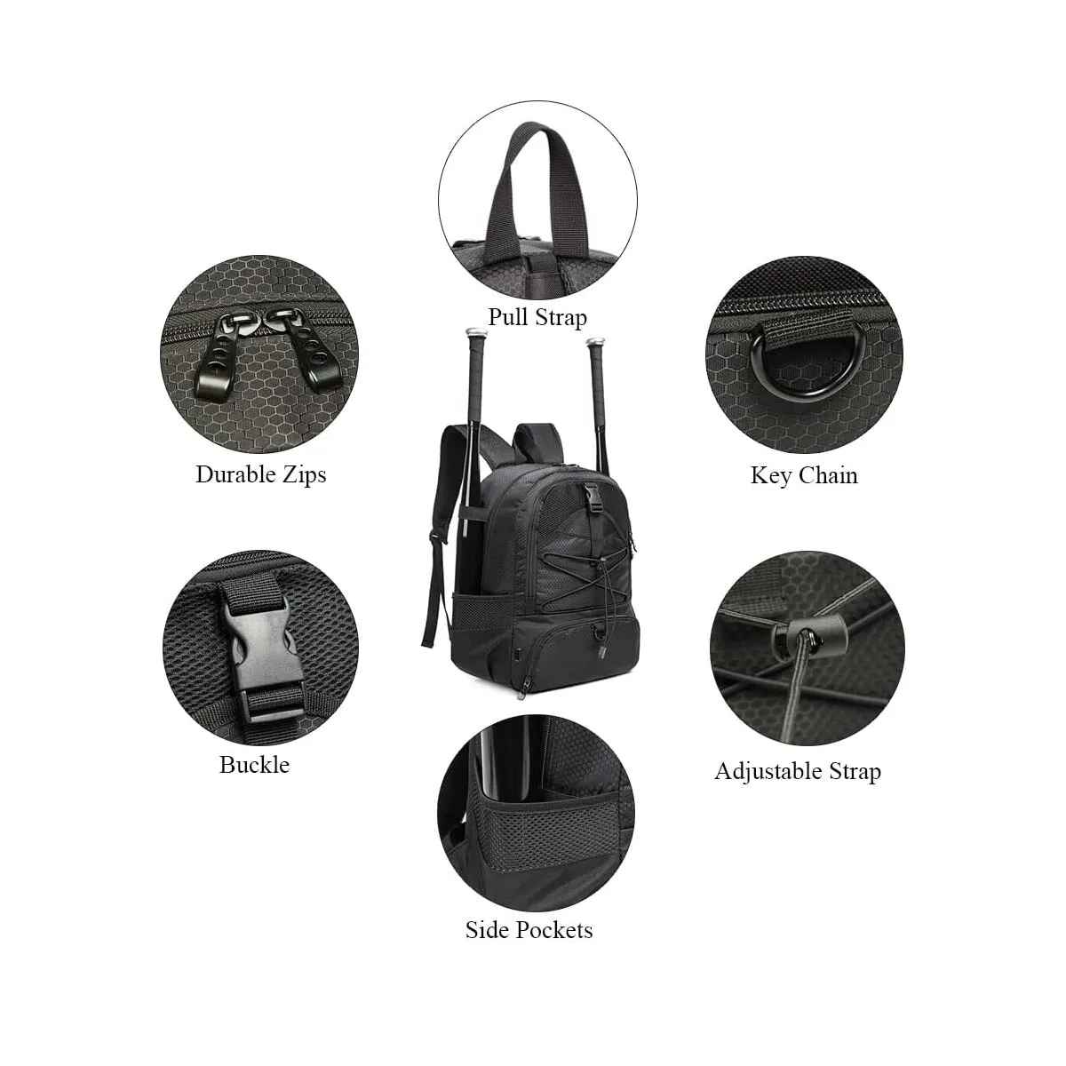 Backpack Can Hold Sports Gear Such As Helmet Basketball 2