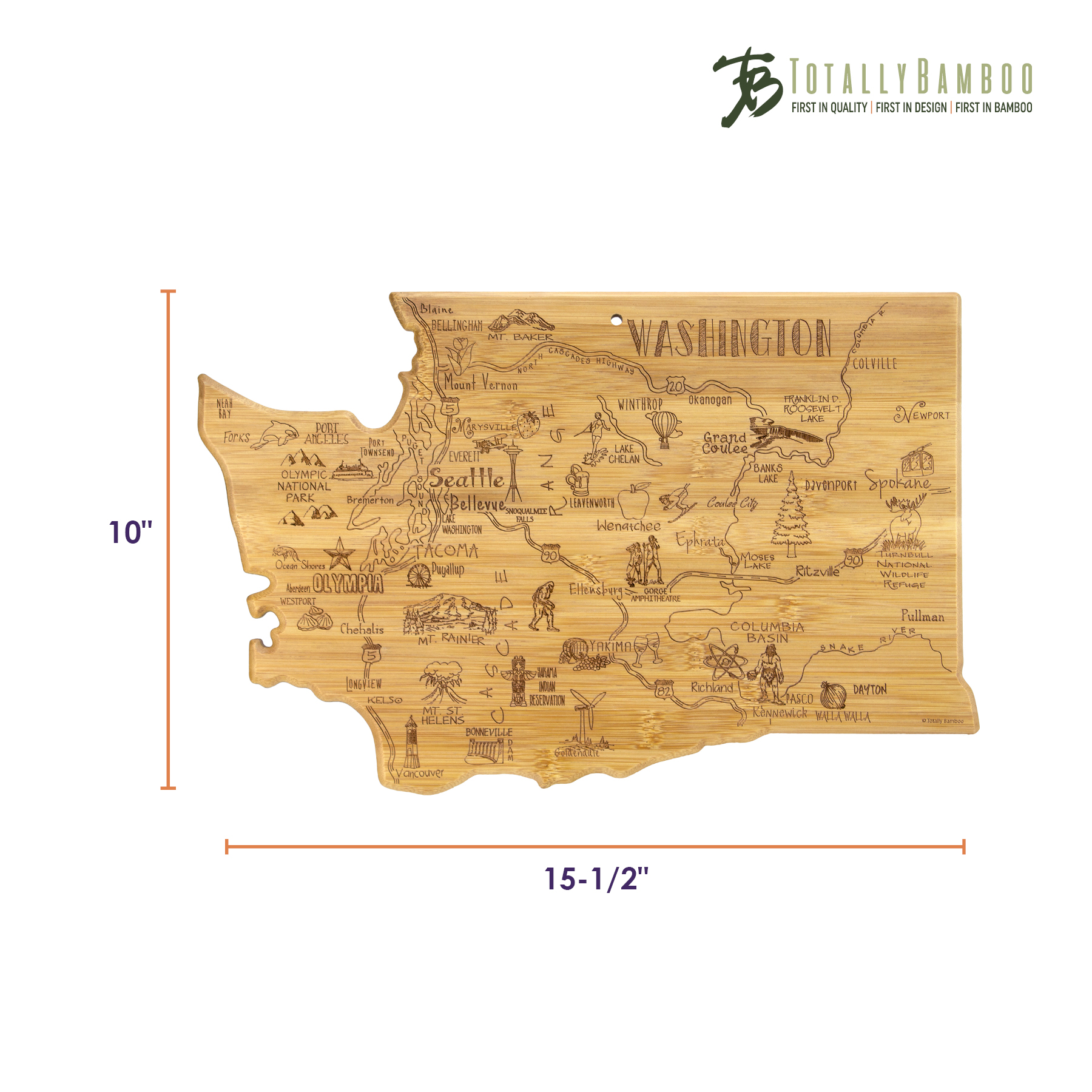 Destination Washington Cutting & Serving Board 1