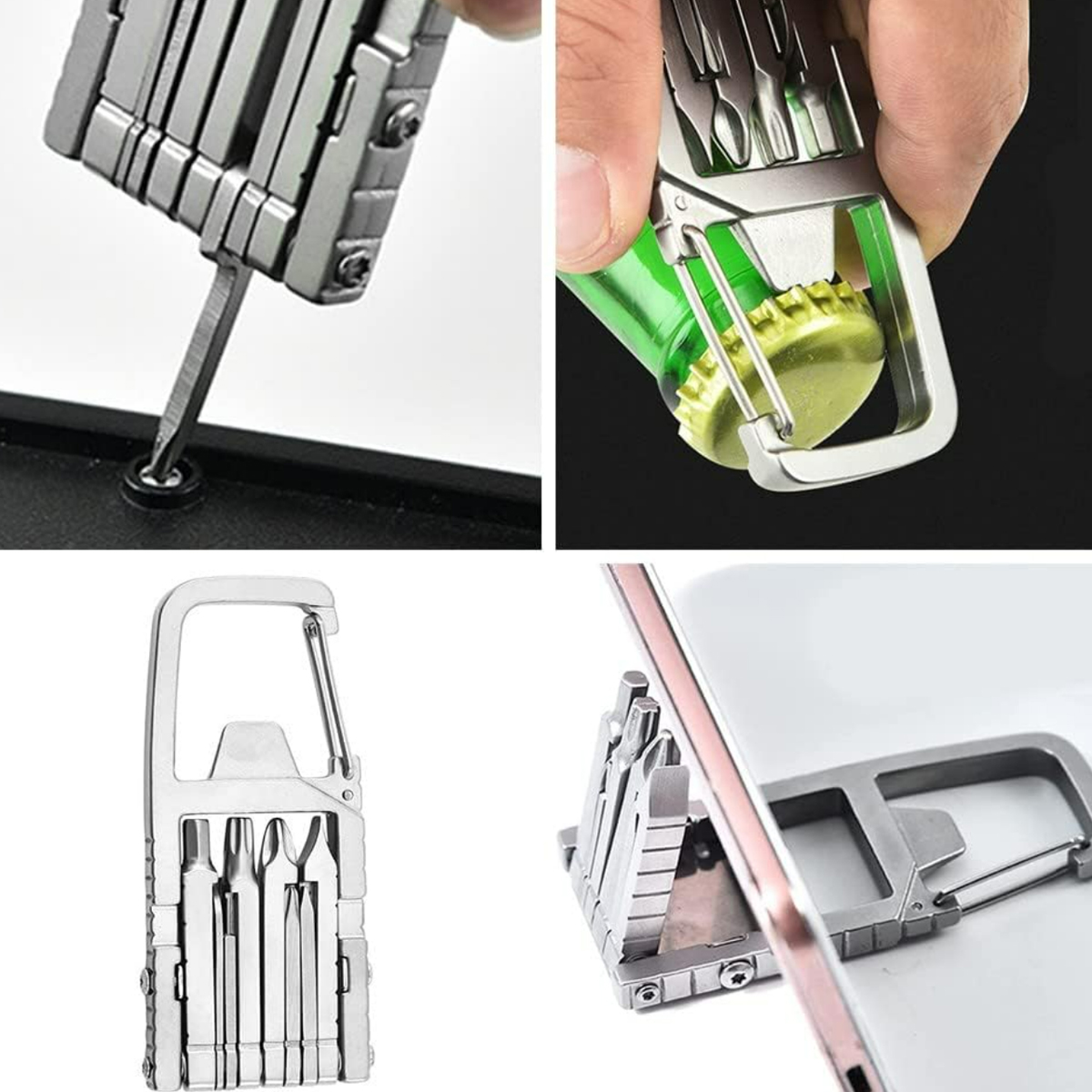 16-in-1 Carabiner Multi-Tool with Screwdrivers 3
