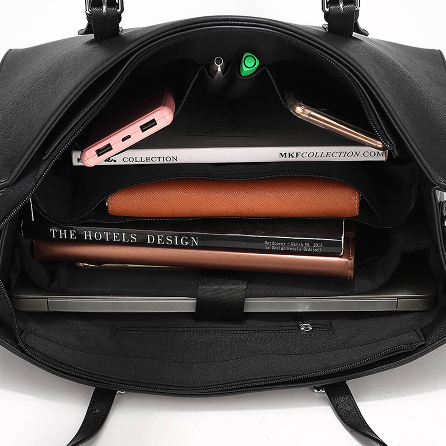 PU Leather Large Capacity Tote Bag 5