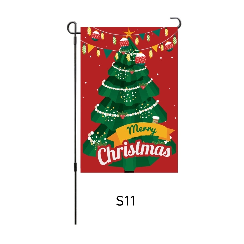 Home Decorative Merry Christmas Garden Flag 4