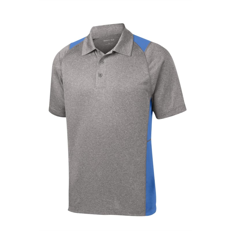 Sport-Tek Heather Colorblock Contender Polo. 41