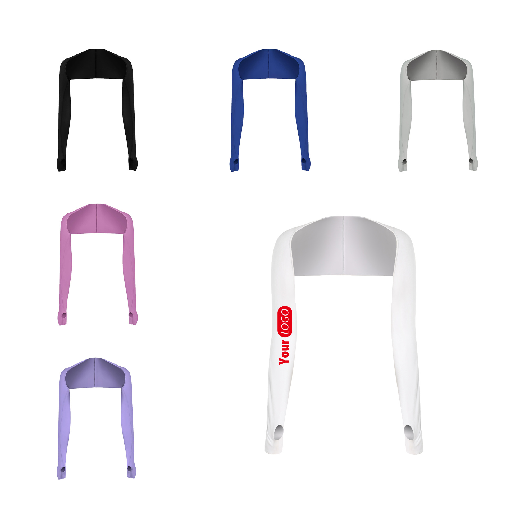 Breathable Golf Arm Sleeves Sun Protection Cape 5