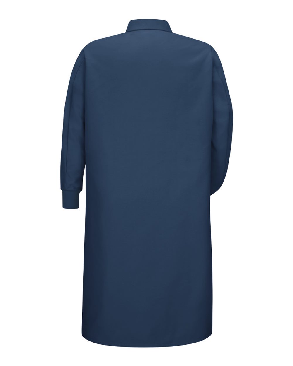 Unisex Gripper-Front Pocketless Butcher Coat With Knit Cuffs - KS60 7
