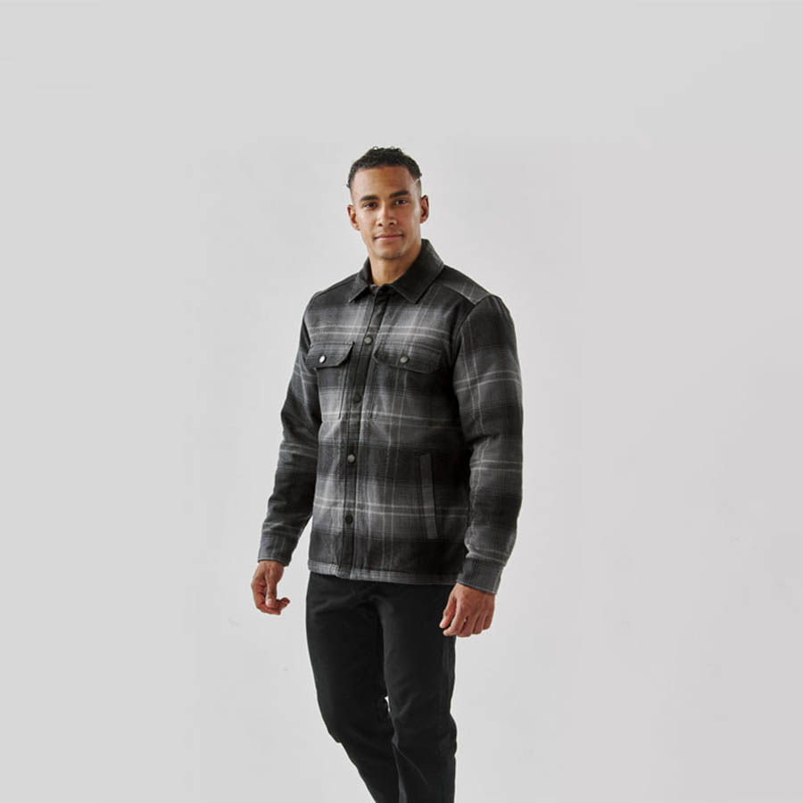 Stormtech Men's Highland Sherpa Lined Plaid Jacket 2