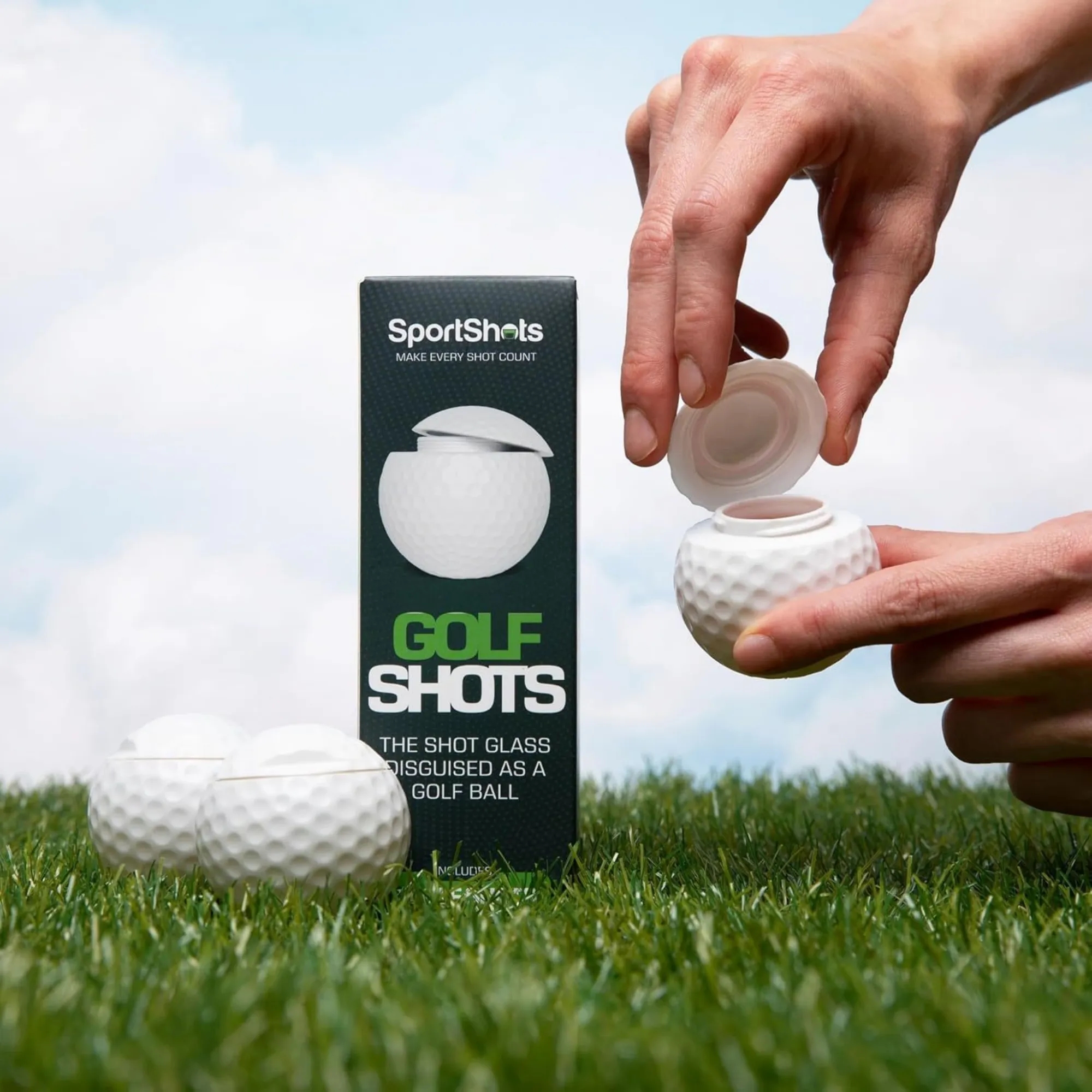 1.5oz Golf Ball Shaped Shot Bottle 3