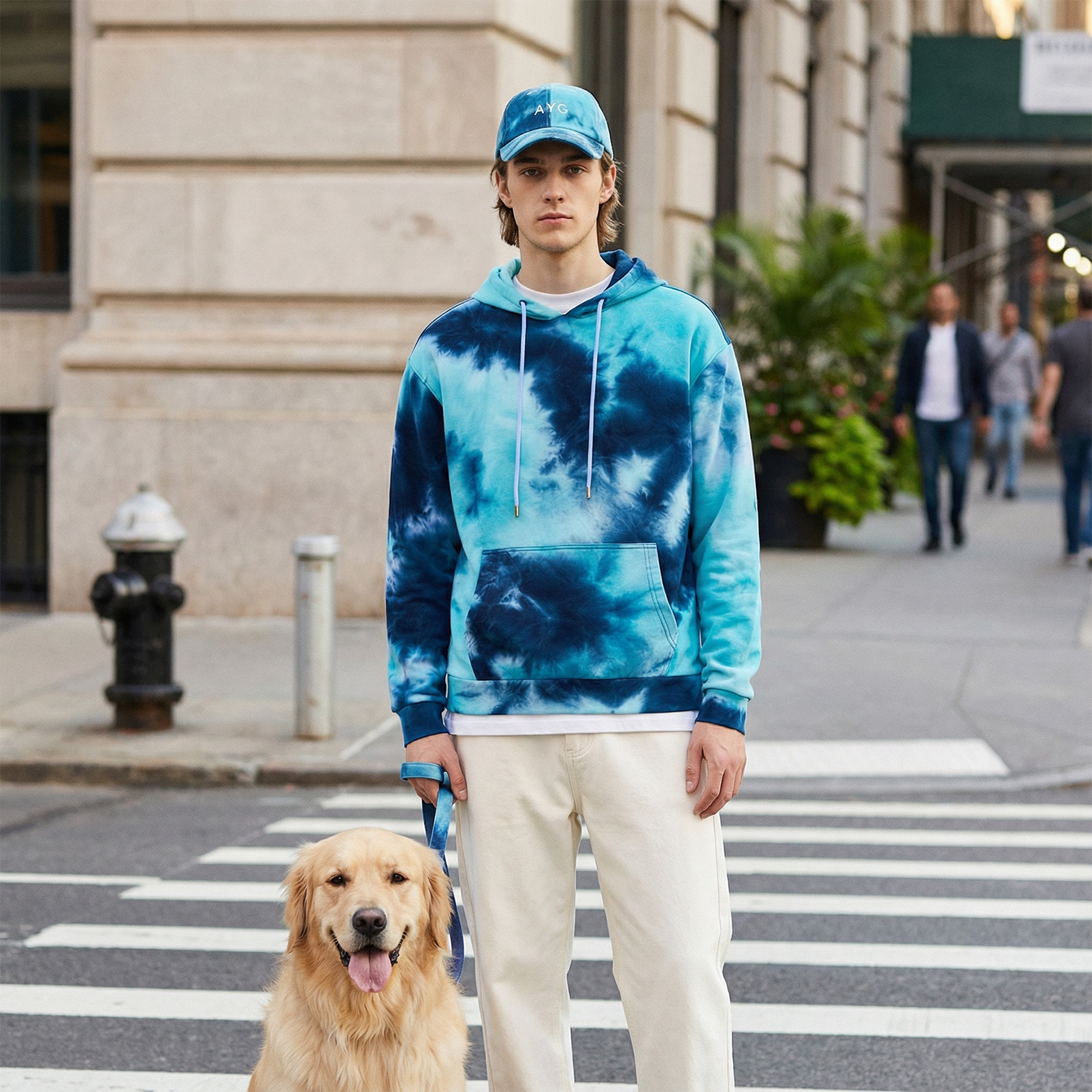 Classic Unisex Tie-Dyed Hooded Sweatshirt 3