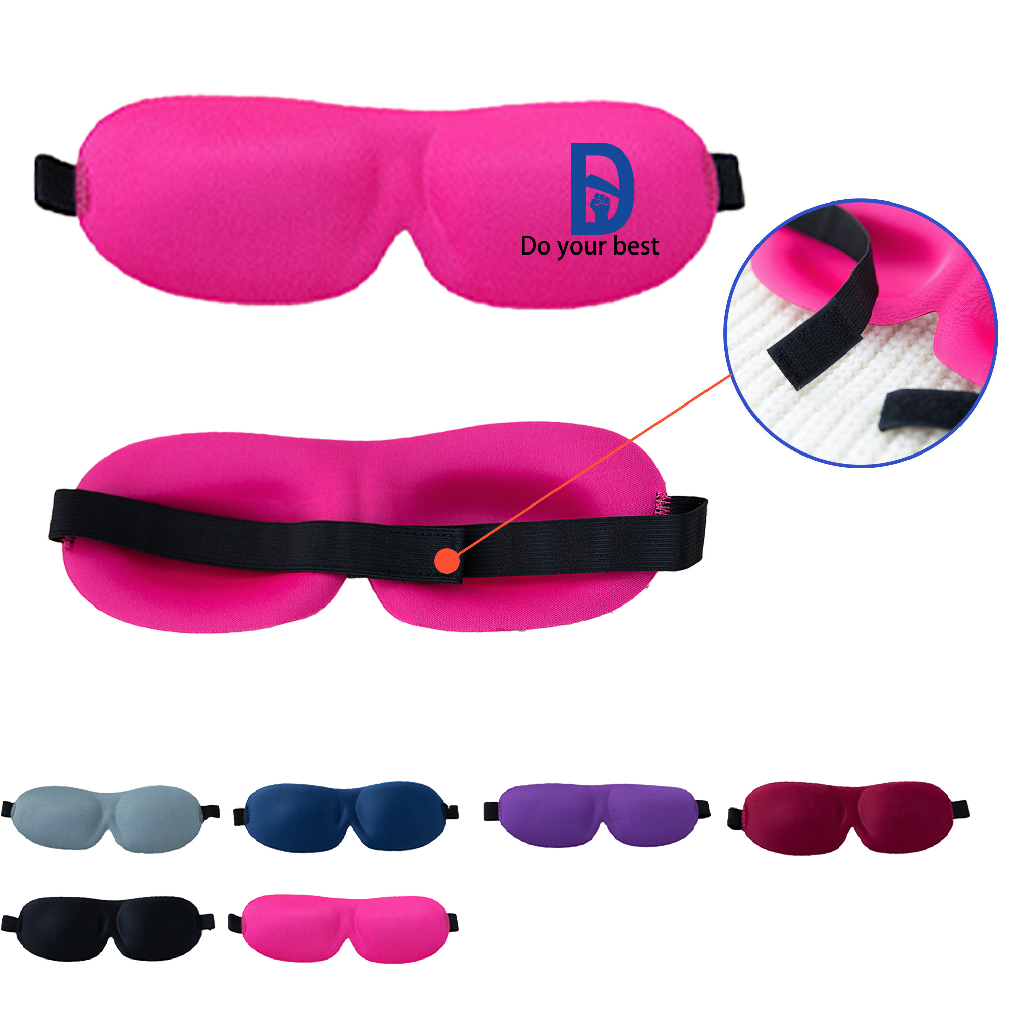 3D Stereoscopic Light-blocking Sleep Eye Mask MOQ 50 1