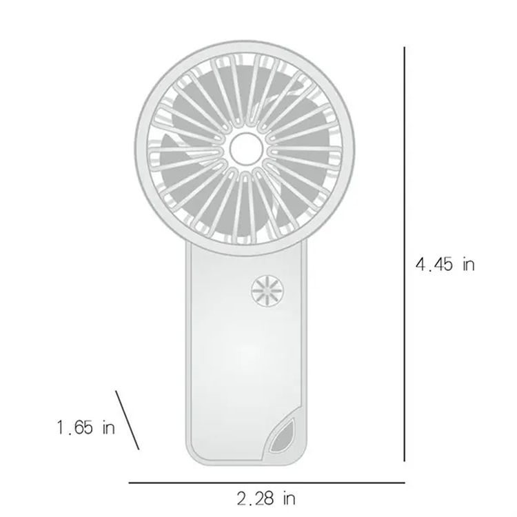 Mini 3-Speed Carabiner Clip Pocket Fan 3