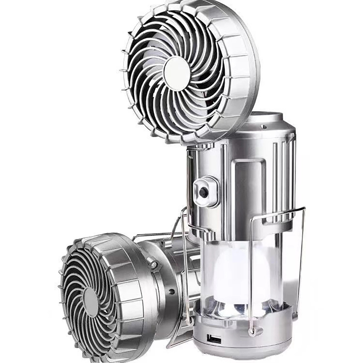 Rechangeable Led Emergency Light With Fan 1