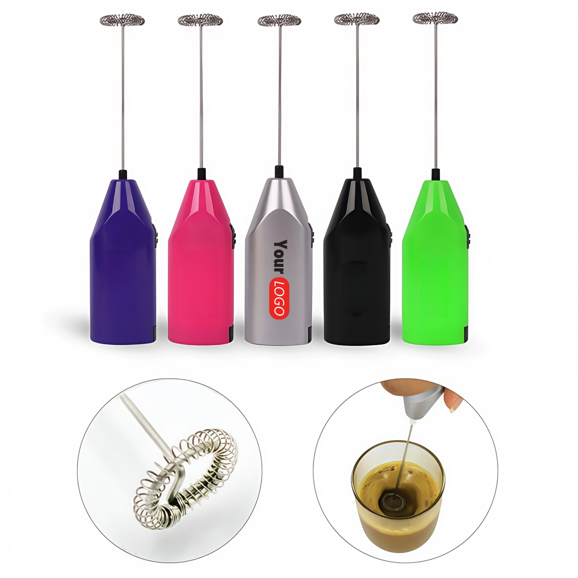 Battery Operated Handheld Milk Frother 2