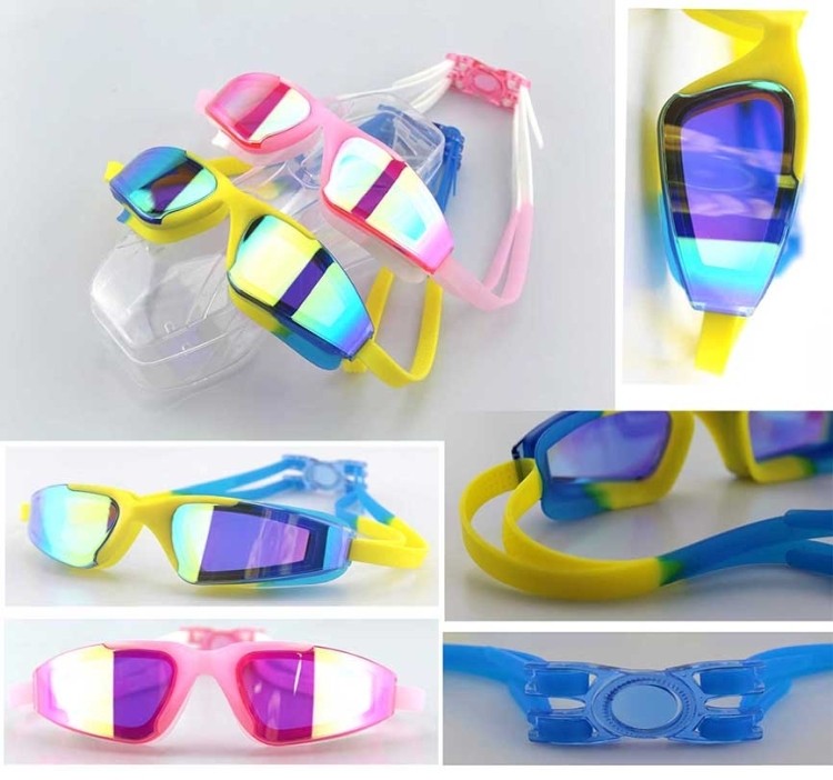 hot sell best quality PC ,ABS silicone swimming goggles 6 3/10" *1 3/5" 1