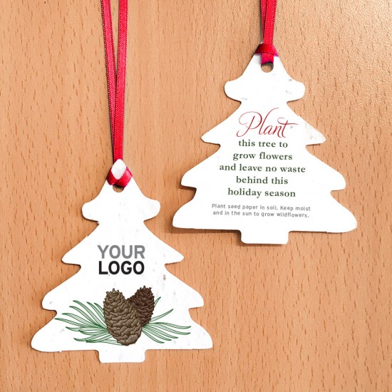 Pinecone Rounded Tree Ornaments 4