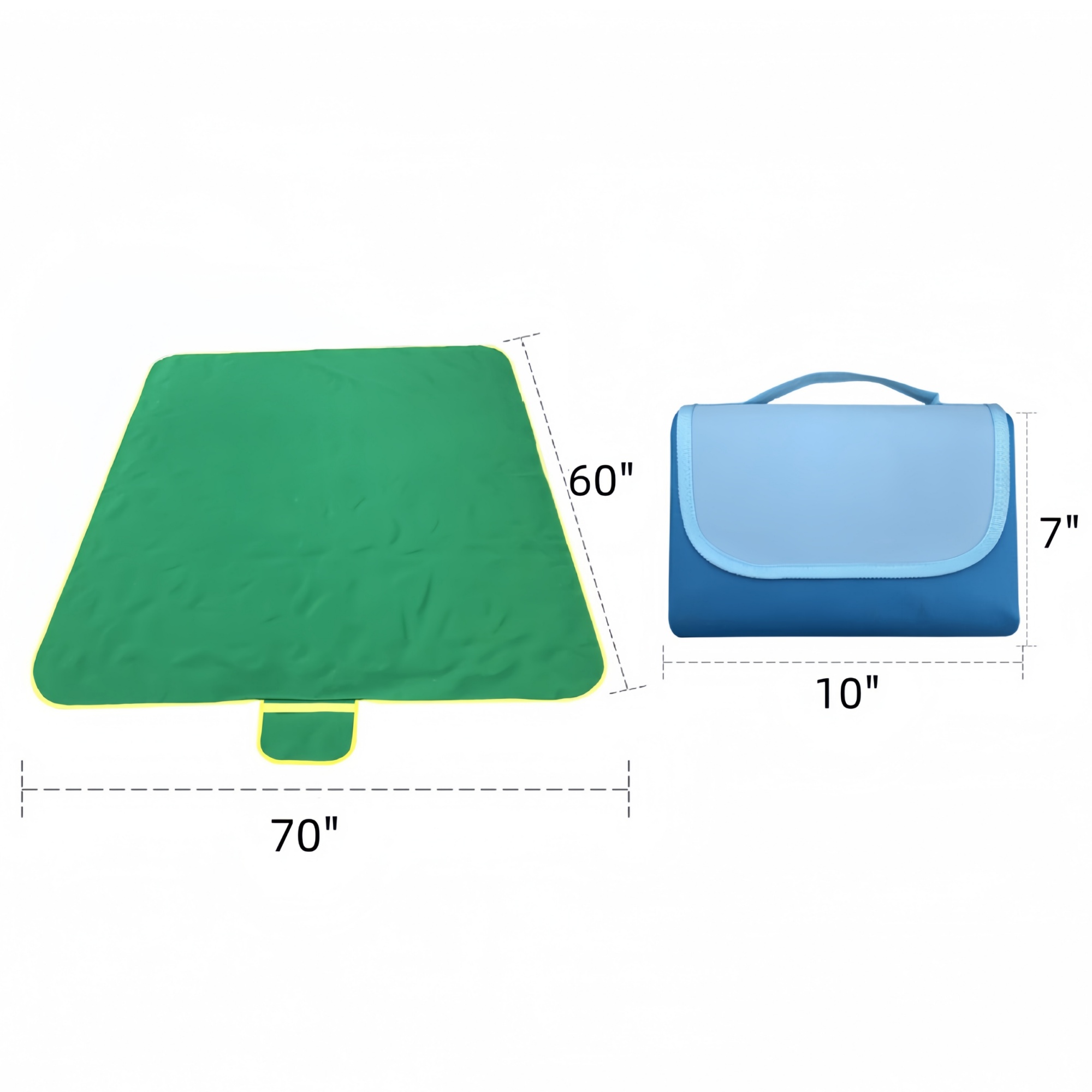 MOQ 20 Custom Picnic Beach Folding Blanket 3