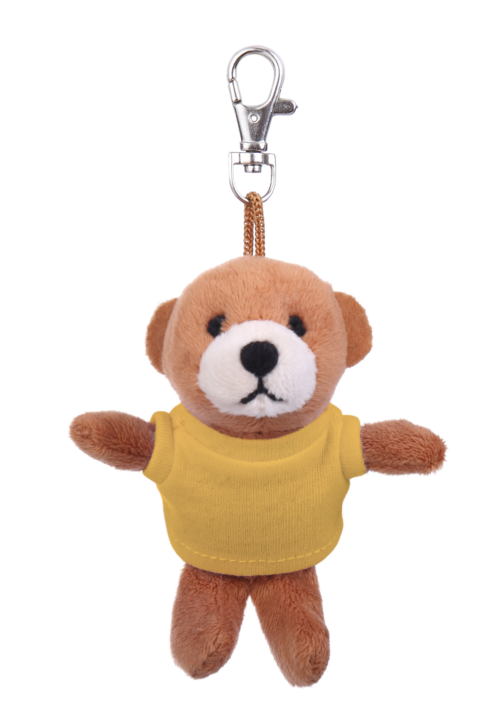 Soft Plush Brown Bear Keychain with Tee 1