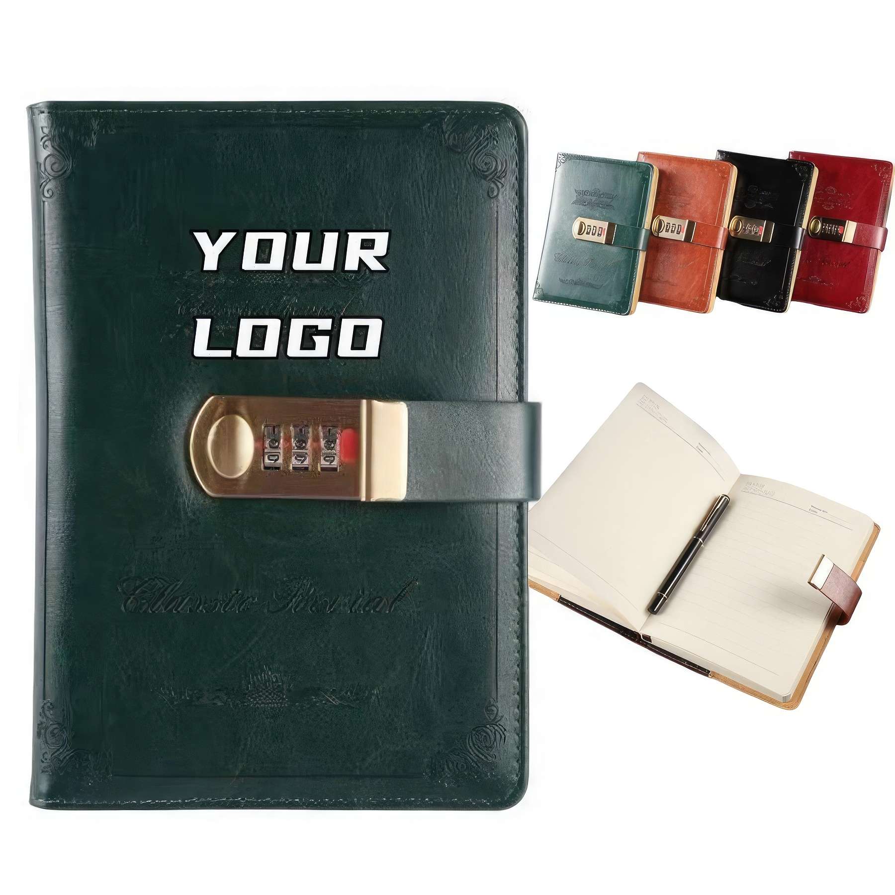 PU Leather A5 Journals with Locks 2