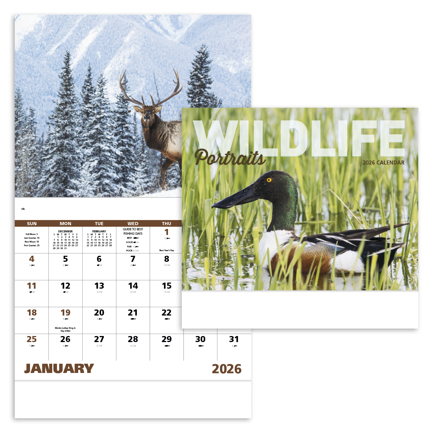 Good Value™ Wildlife Portraits - Stapled Calendar 2