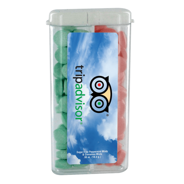 Sugar Free Mints in a Rectangular Flip-Top Dual Dispenser 4