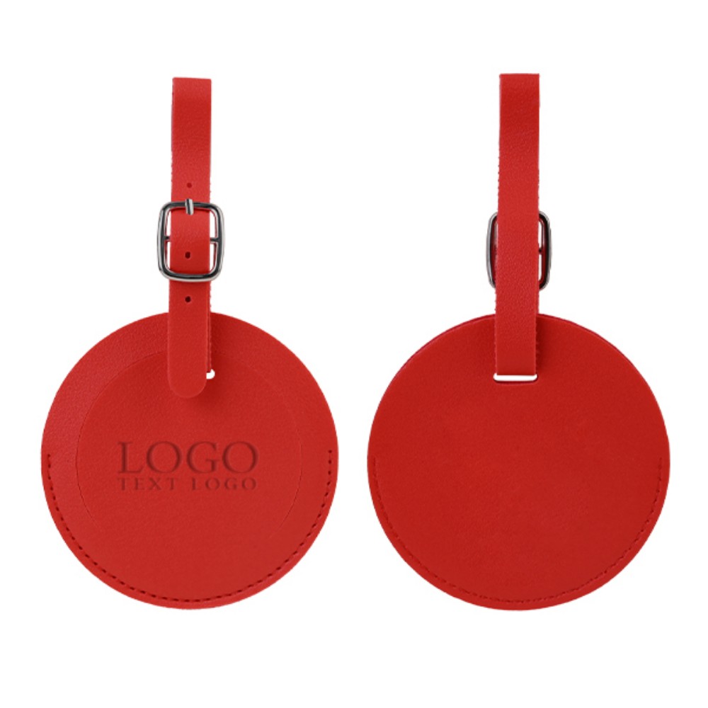 Round Flap Luggage Tags With Logo 6