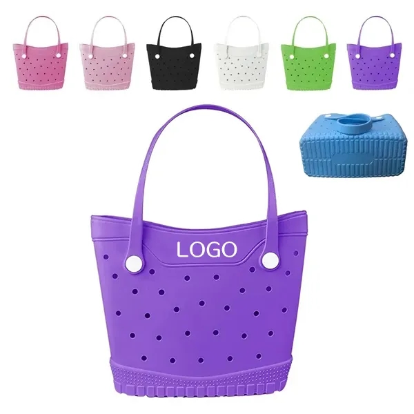 Rubber Beach Tote Bag - Waterproof Large Carryall 11