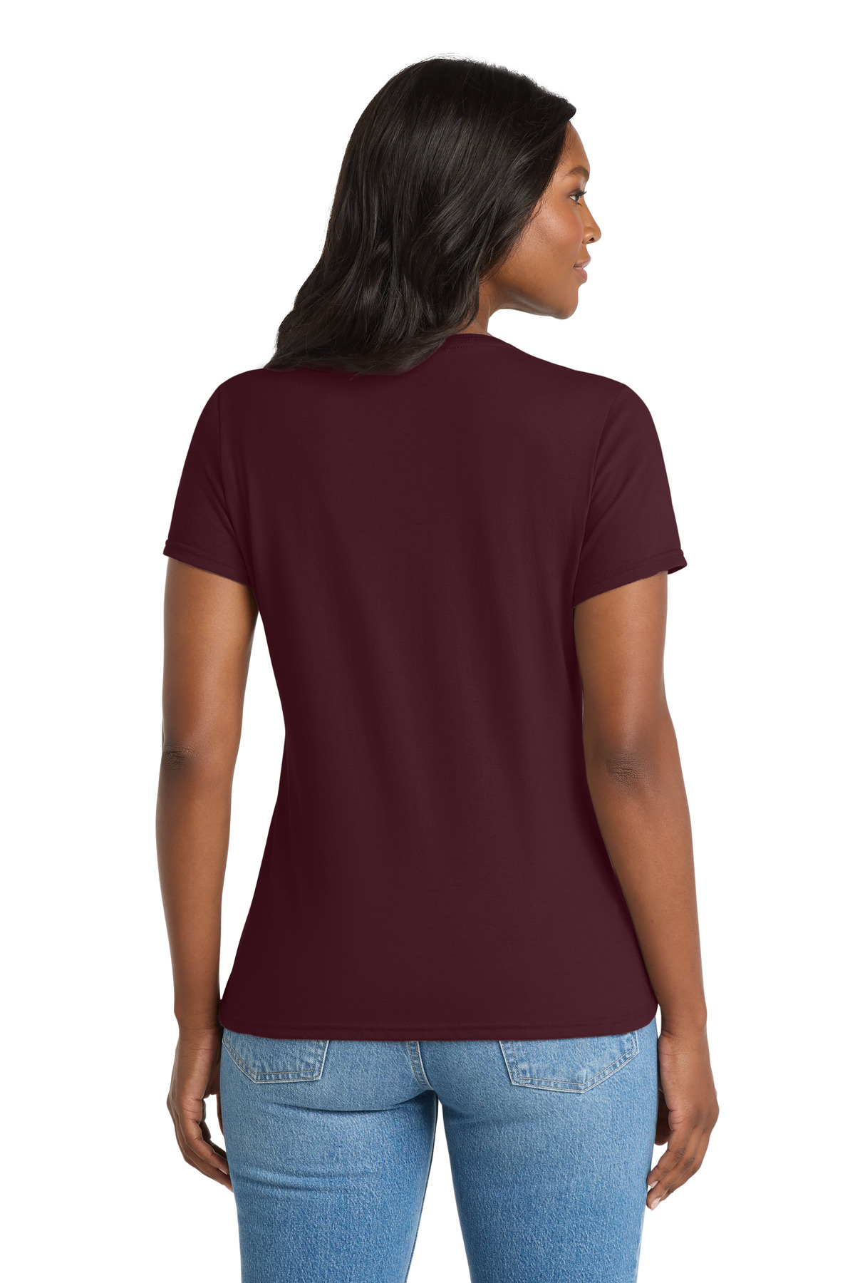 Port & Co Women's Performance Blend V-Neck Tee. LPC381V 14