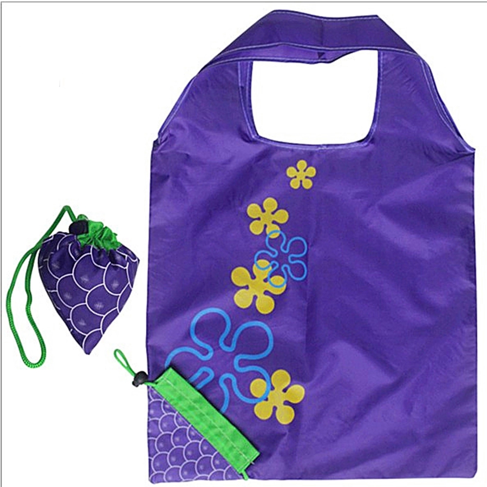 Fold Pull Cord Shopping Grape Bag 13