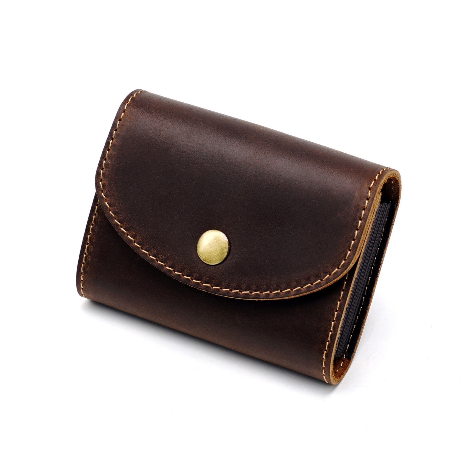 Cowhide Accordion Card Holder 5