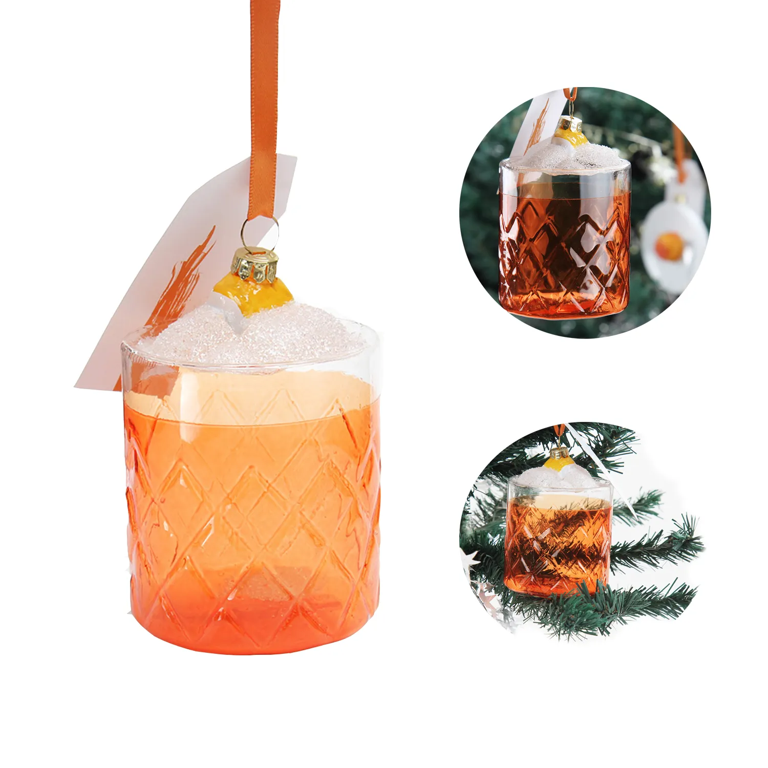 Wine Bottle Flat Christmas Ornaments 1
