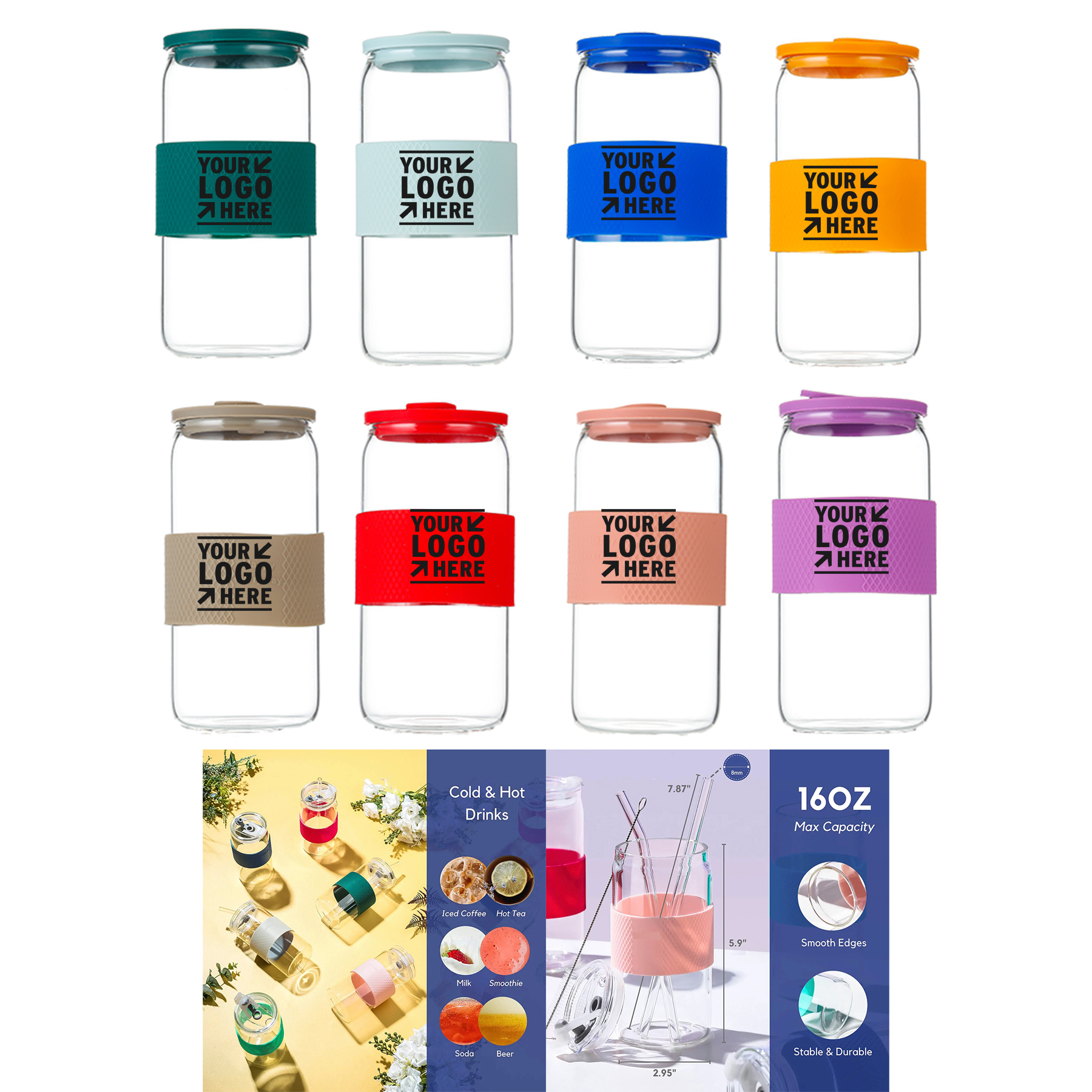 16 Oz Can Shaped Drinking Glass Cup