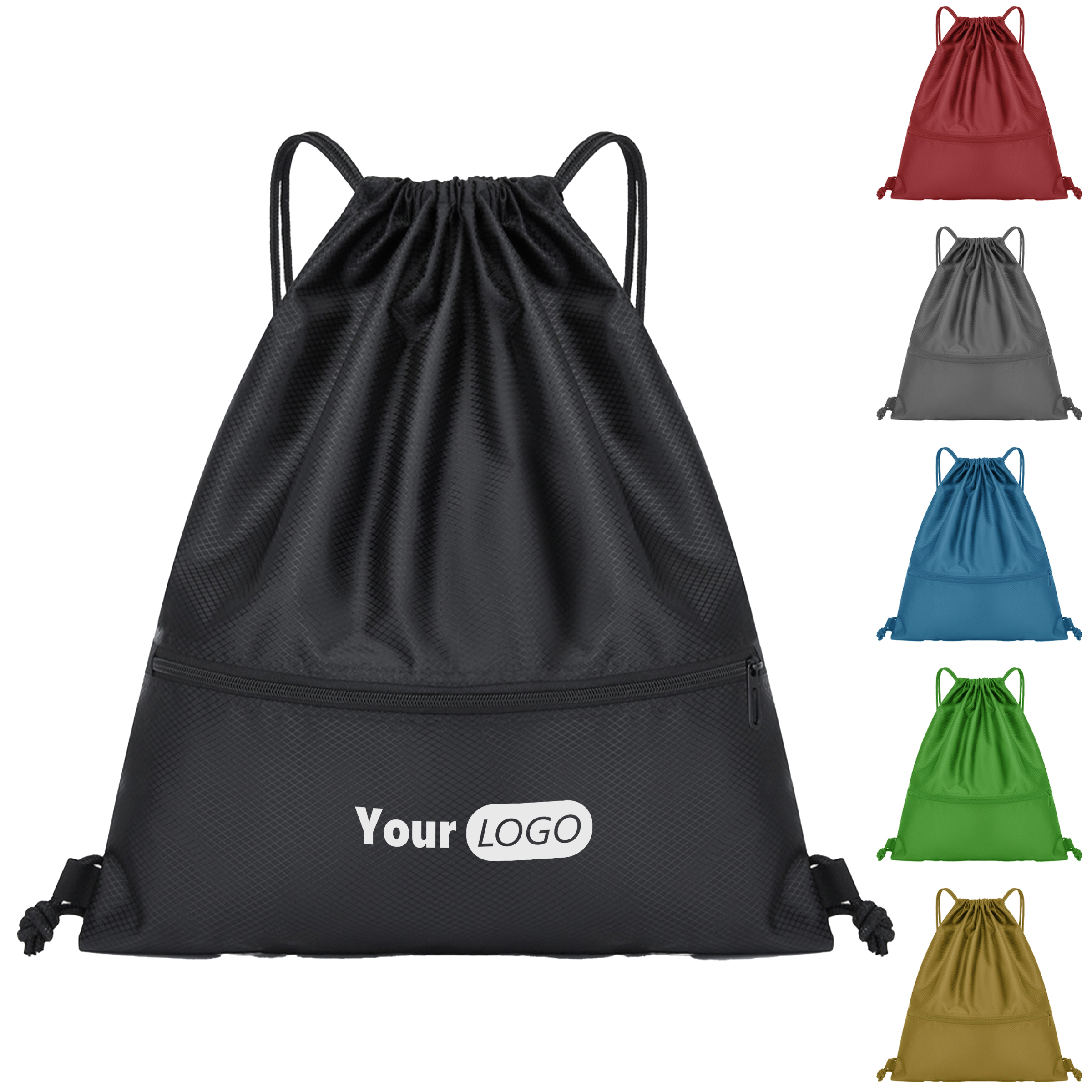 Polyester Branded Drawstring Bag 5