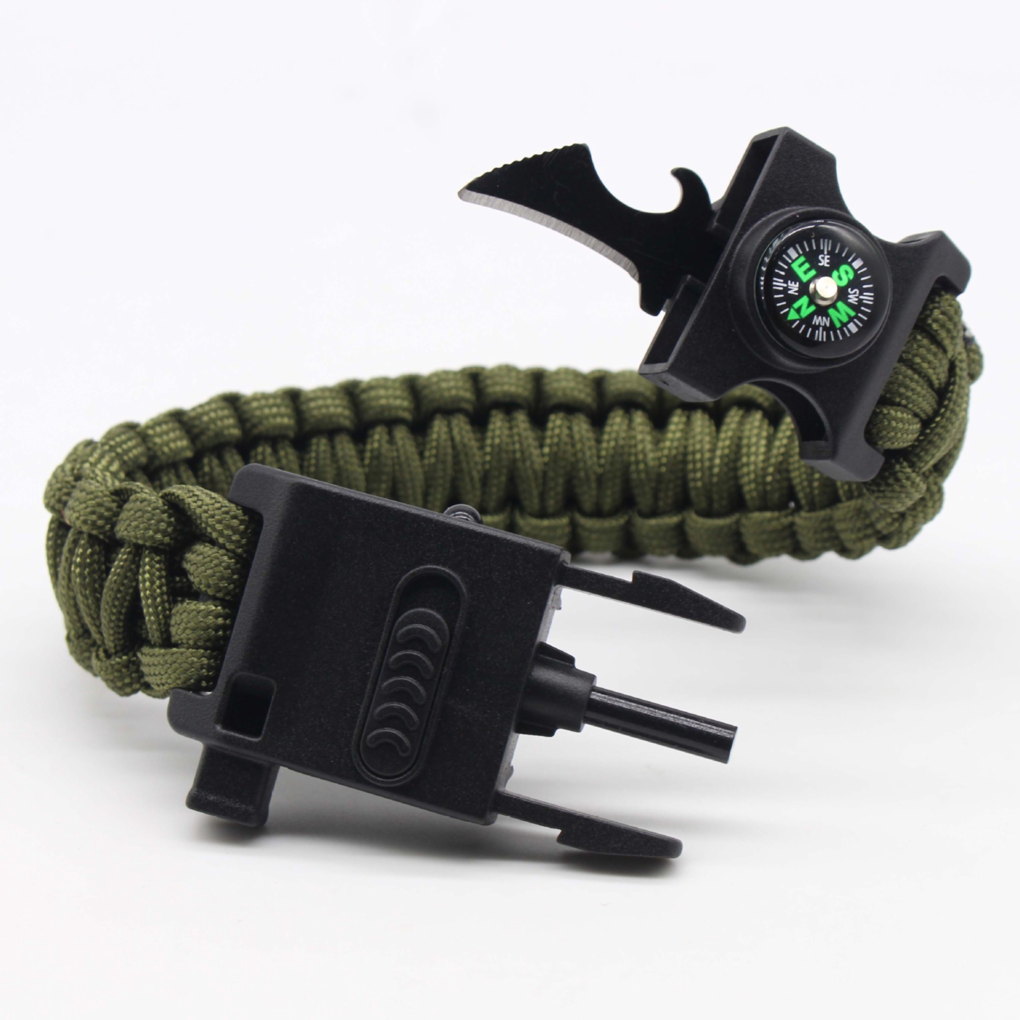 Camouflage Military Grade Polyester Survival Snap Bracelet 3