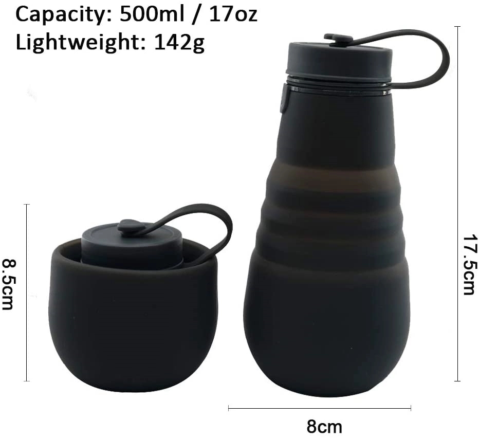 20 oz Collapsible portable water bottle 3