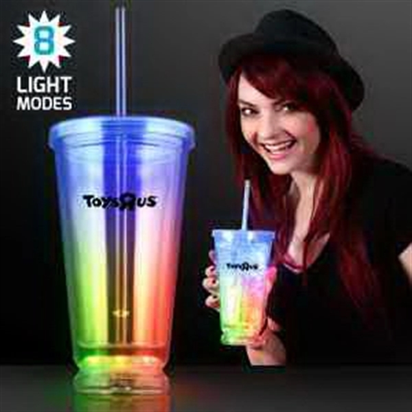 Light Up Multicolor Deluxe Double Wall Tumblers 2