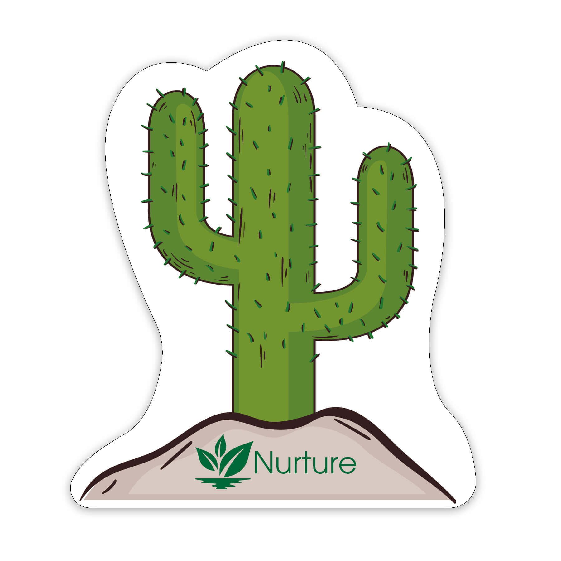 Cactus Shaped NoteKeeper™ Magnet 20 Mil 5