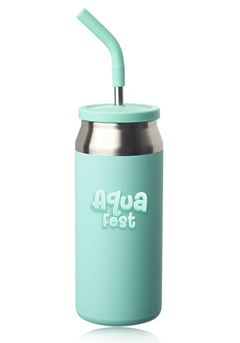 22 oz Sydney Can Shaped Tumbler with Silicone Lid and Straw 8