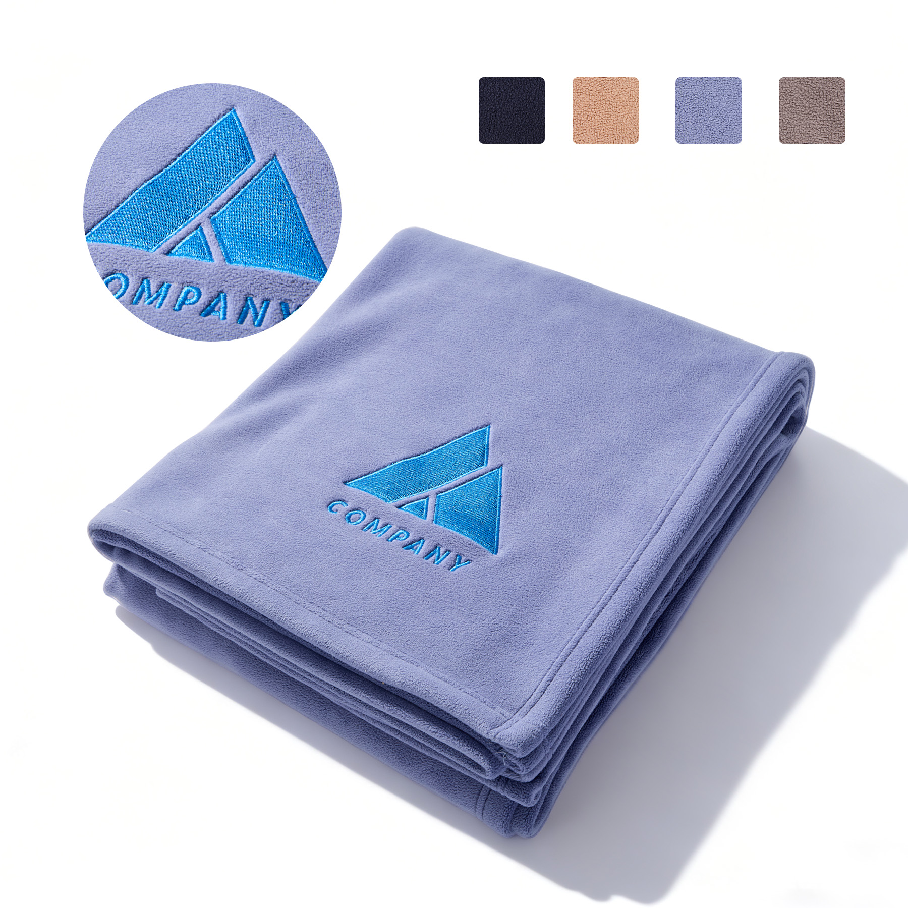 Cozy Fleece Embroidery Blanket 500GSM 11