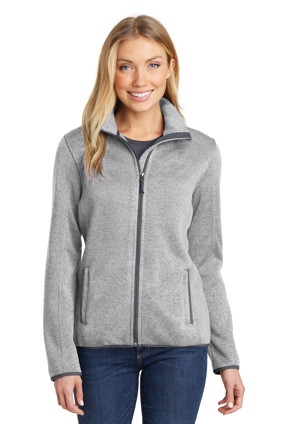 Port Authority Women's Sweater Fleece Jacket. L232 4