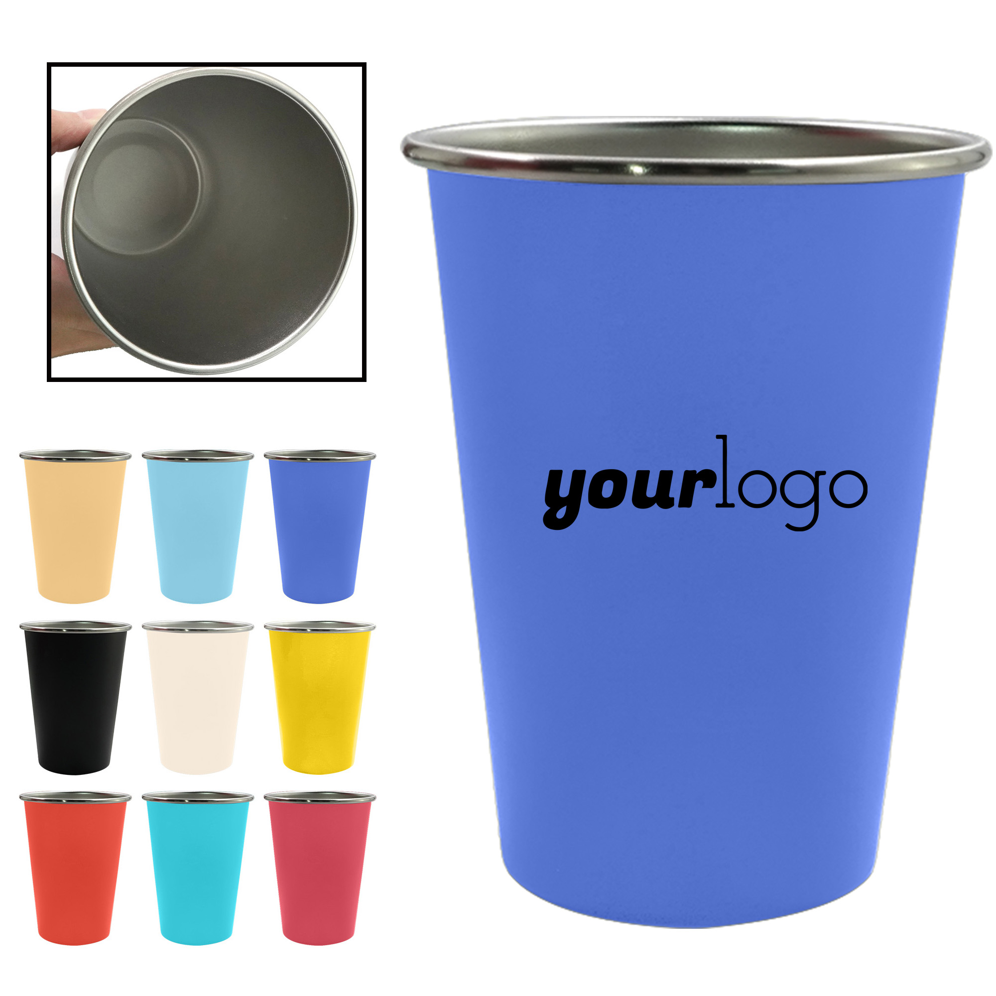 12oz Stainless Steel Reusable Camping Cup 2