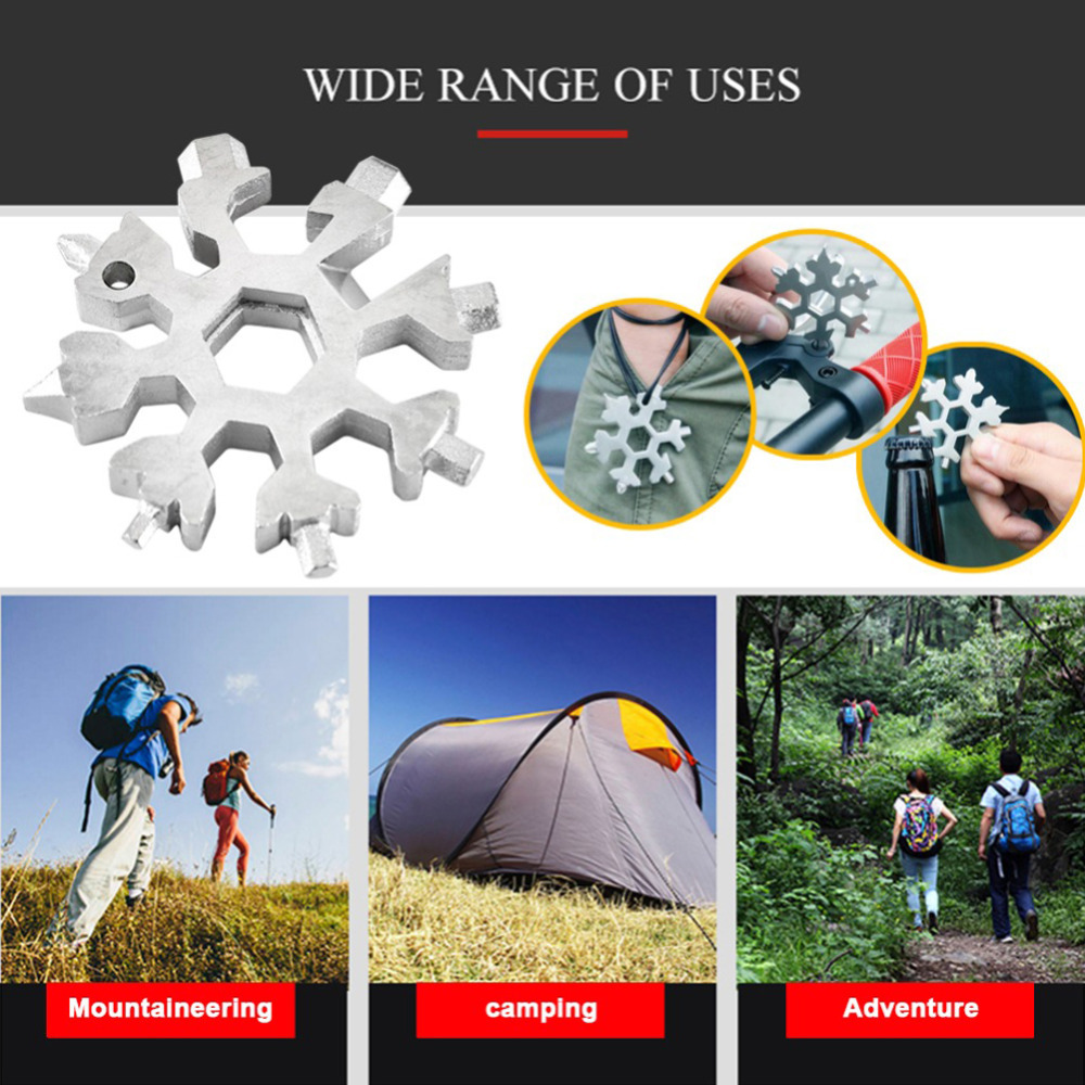 Snowflake 18-in-1 Portable Outdoor Wrench Tool 2