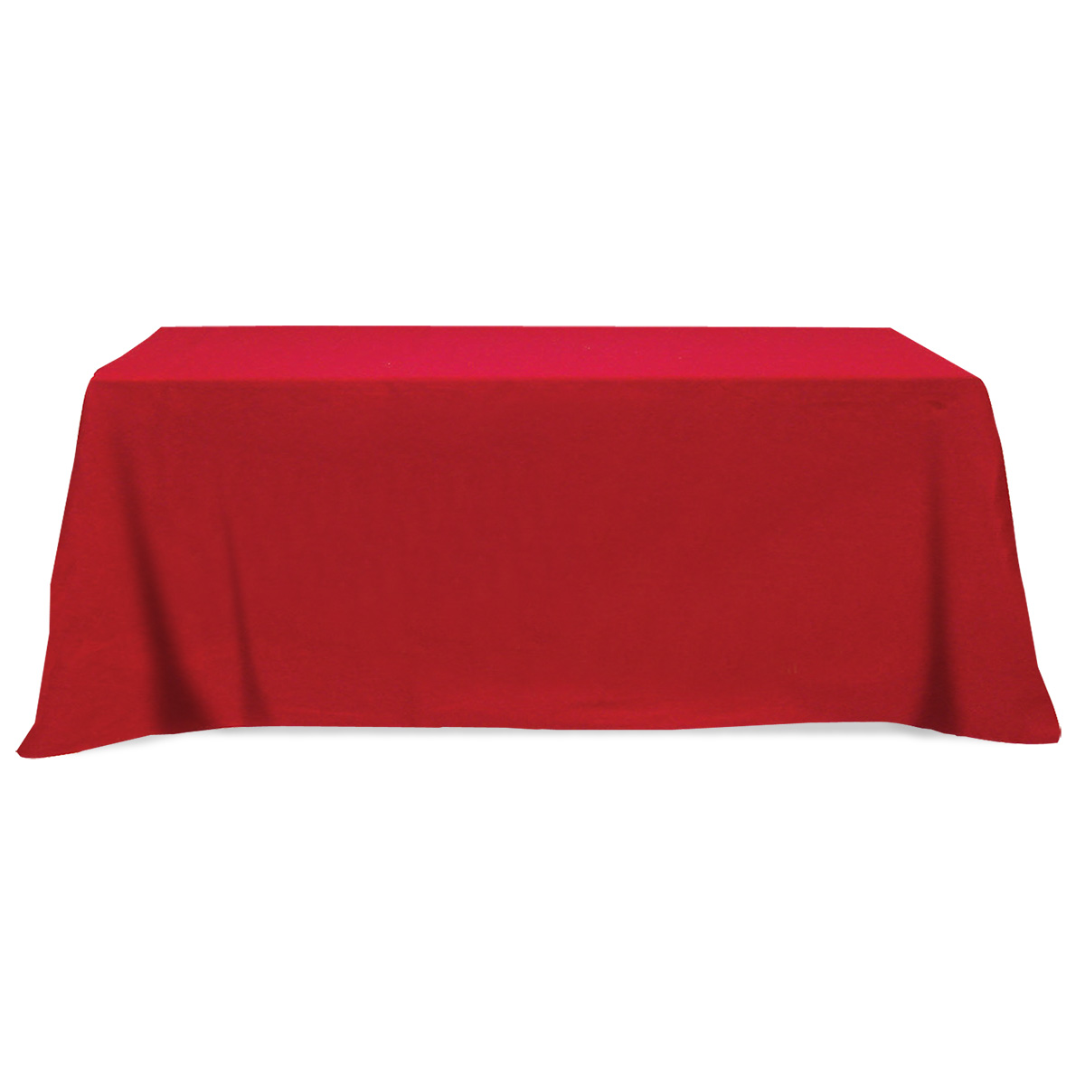 Flat Poly/Cotton 3-sided Table Cover - fits 8' standard table 8