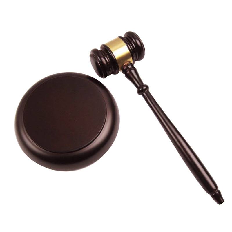 Wooden Gavel Plaque Set 2