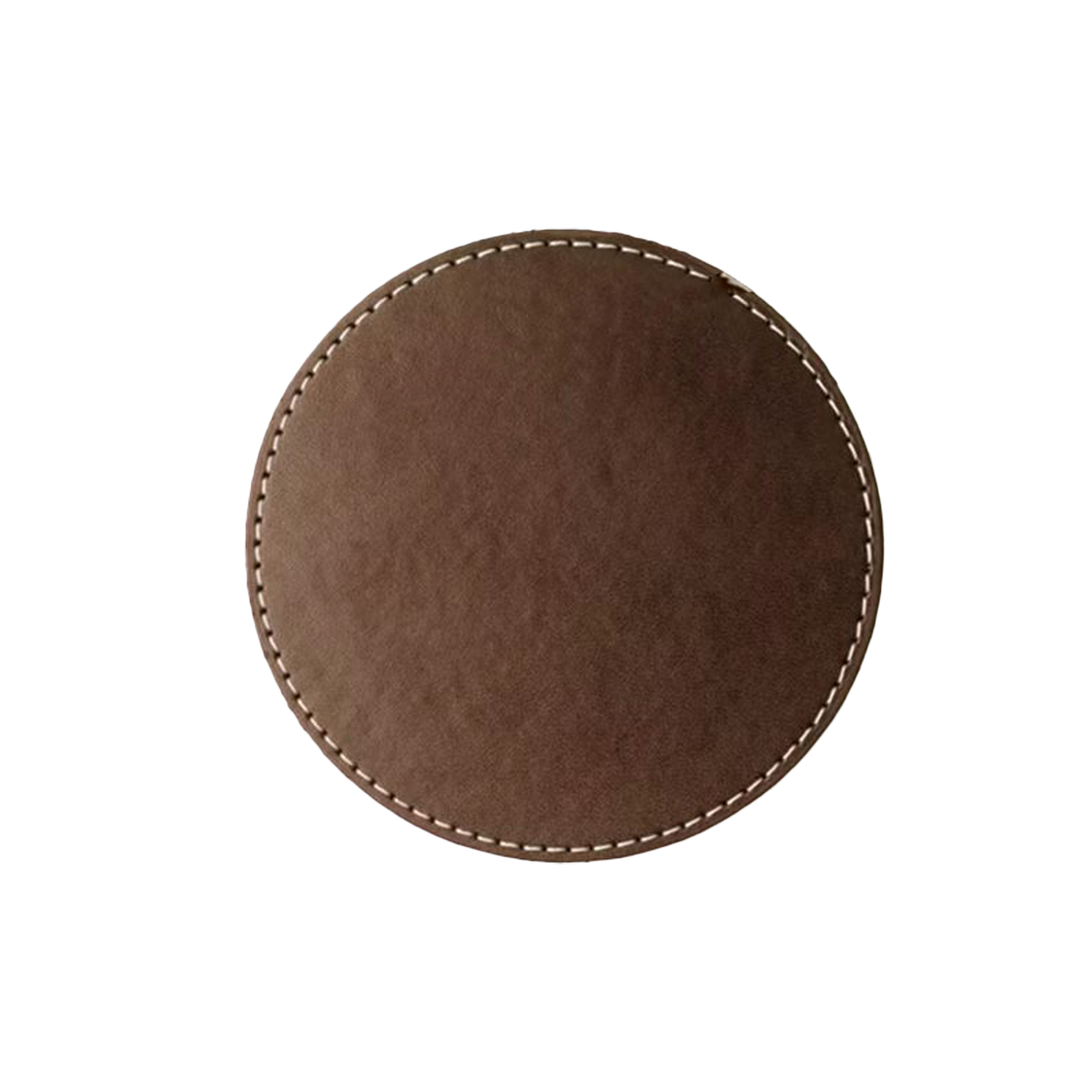 2.9 " Round Leather Coasters 4