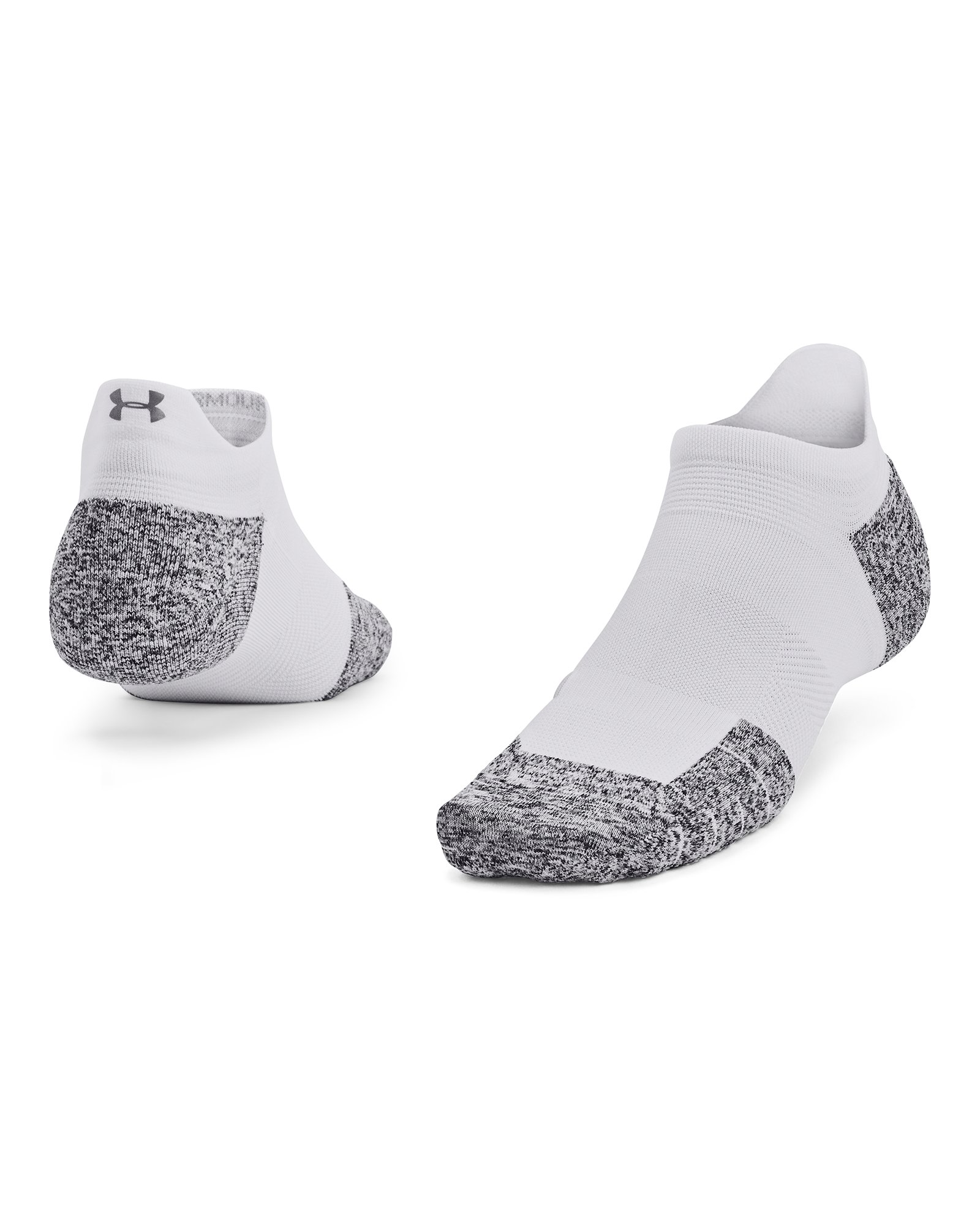 UA ArmourDry Run Cushion Unisex No Show Tab Socks 6
