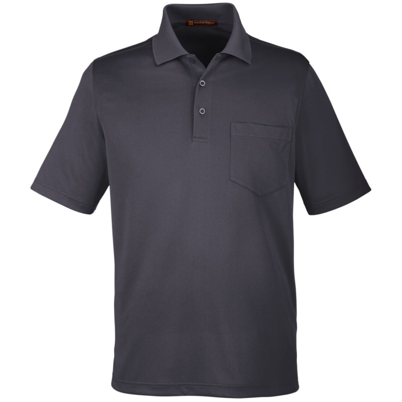 Harriton Men's Advantage Snag Protection Plus IL Pocket Polo 16