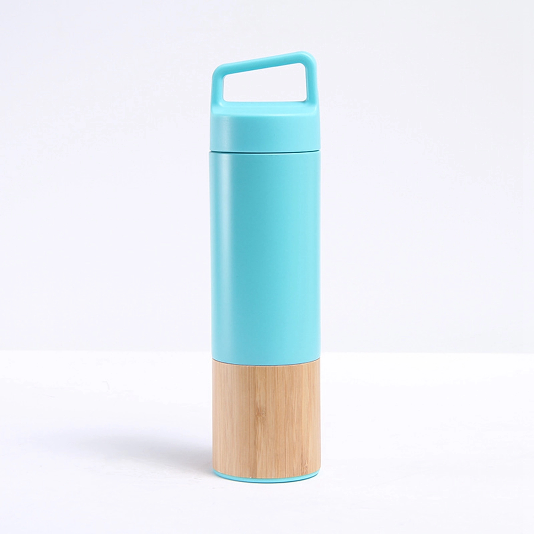 20 Oz. Triple Wall Bamboo 304 Stainless Steel Vacuum Flask, custom water bottle with logo imprint 6