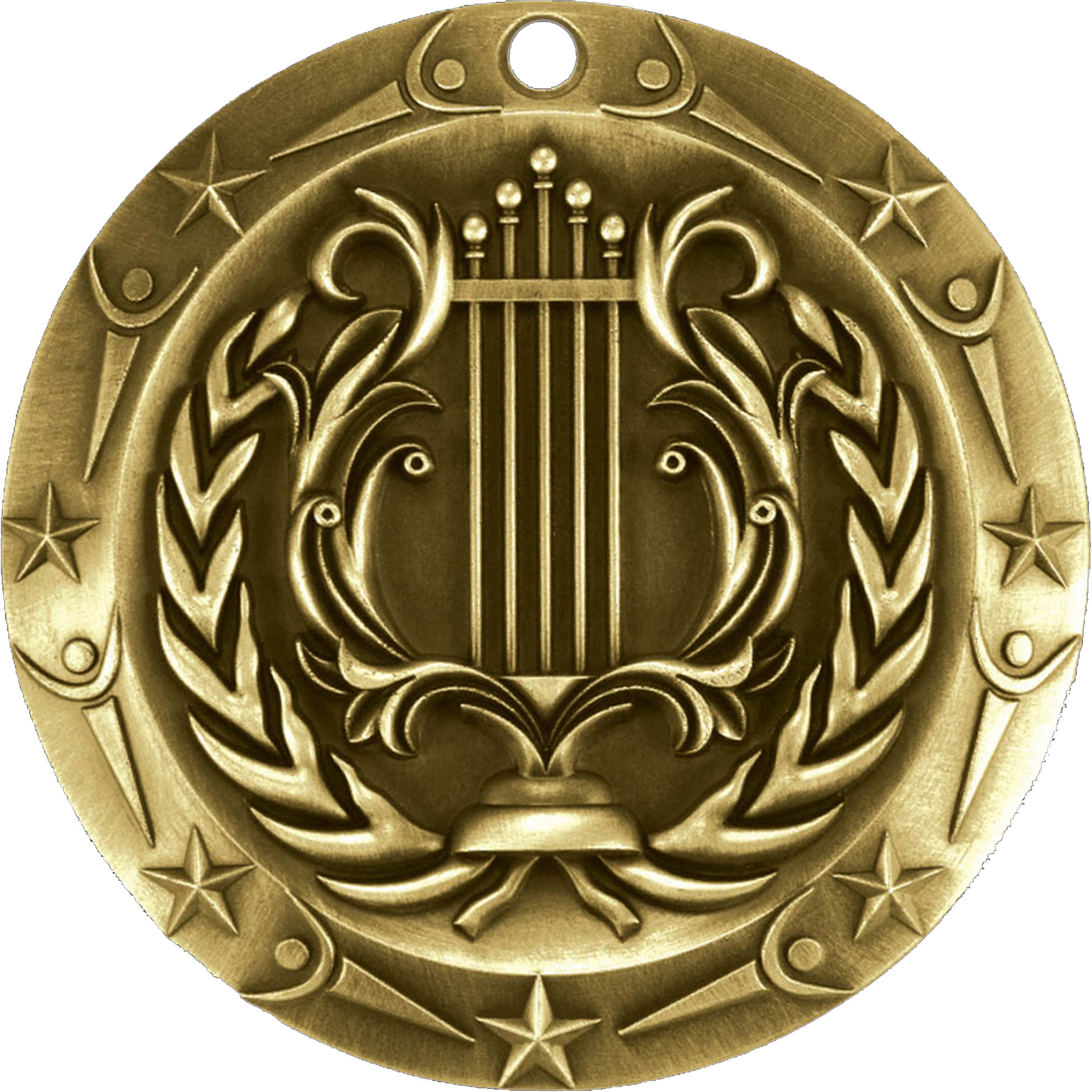 Stock World Class Sports & Academic Medals: Music 6