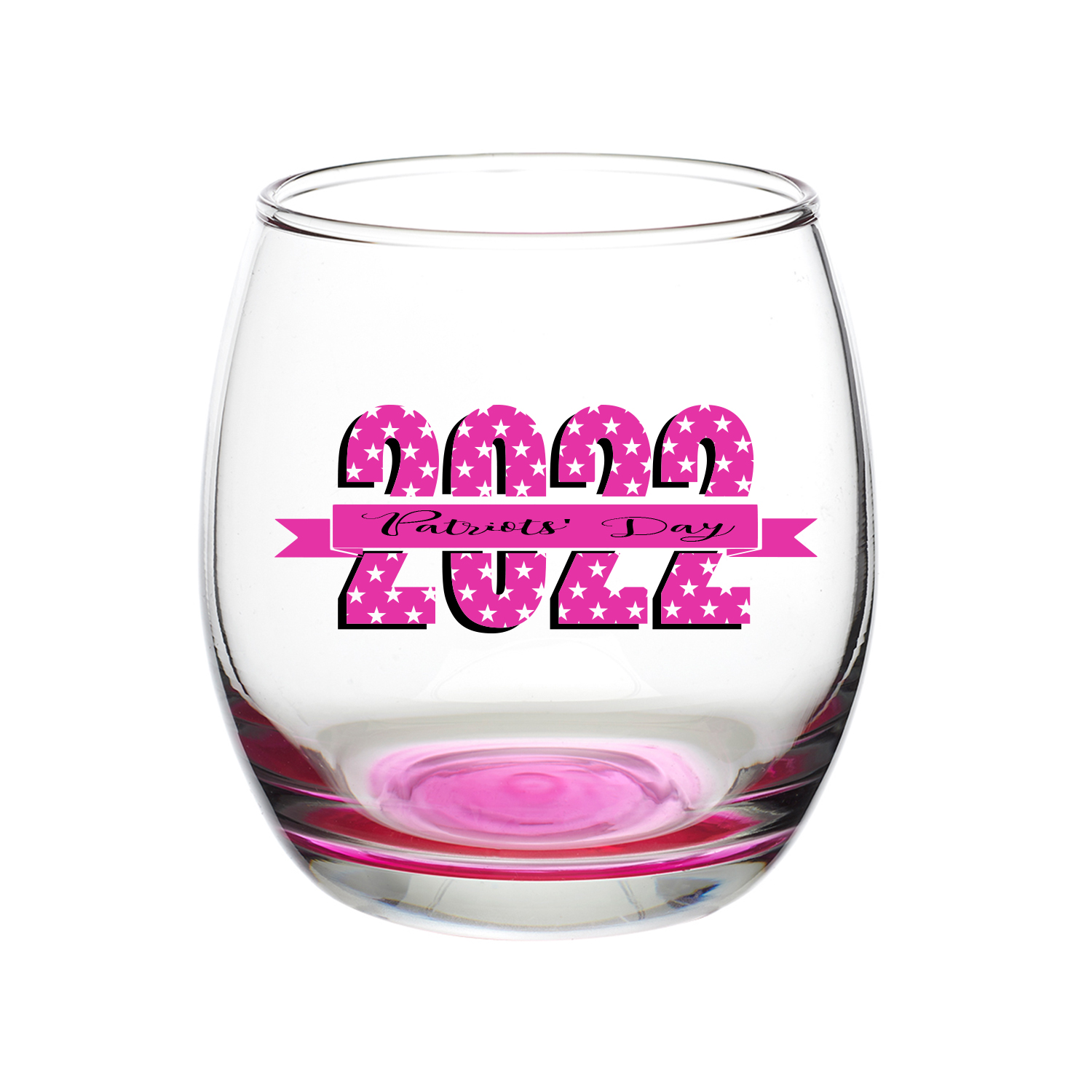 11.5 oz. Mikonos Stemless Wine Glass (2 Color Imprint) 3