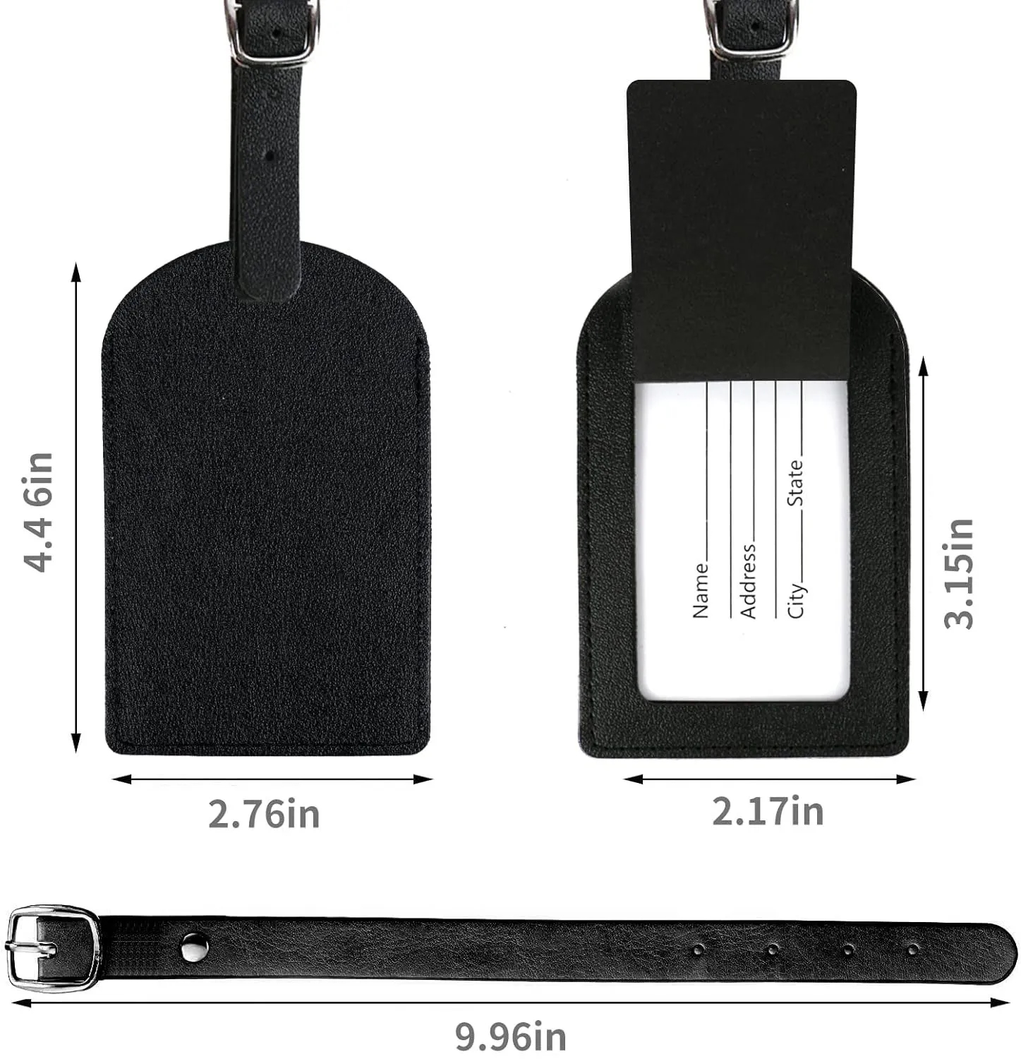 PU Leather Luggage Tag 5