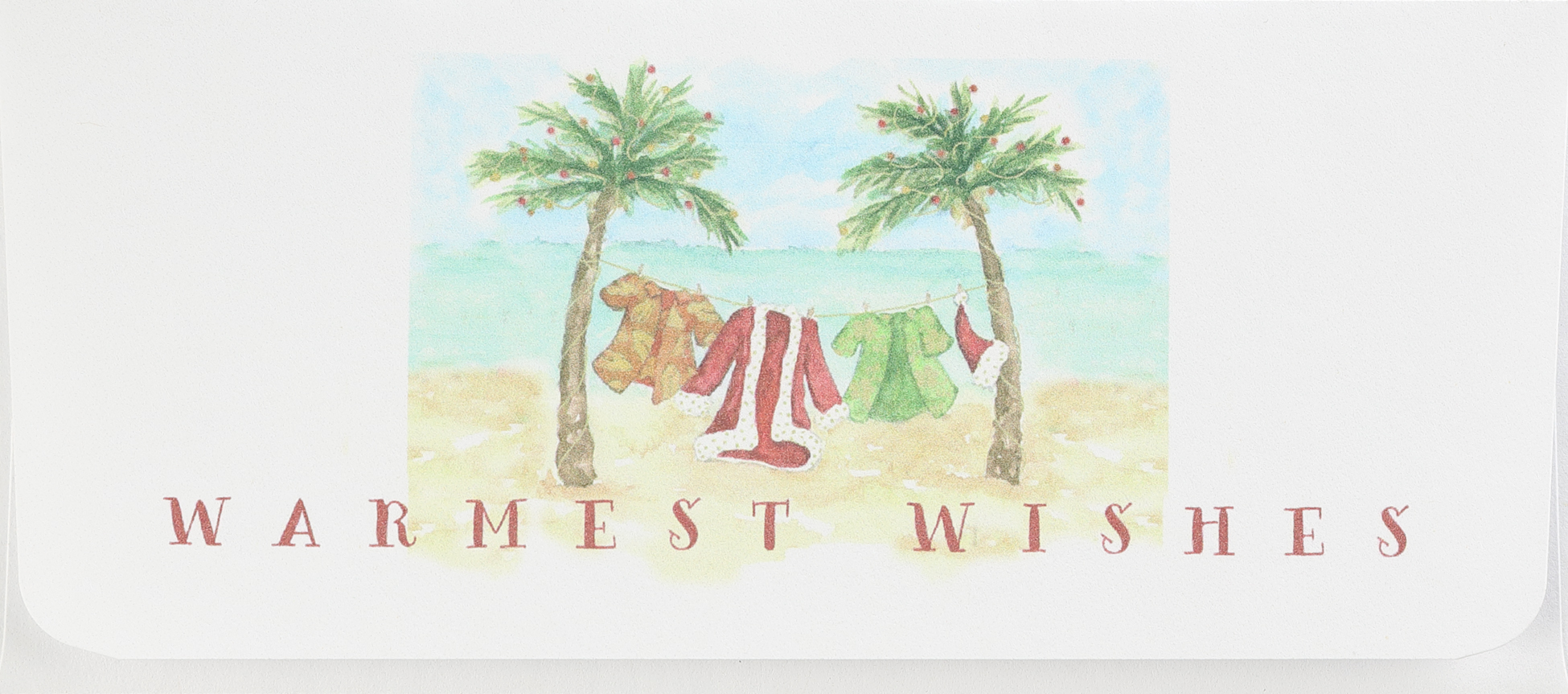 Warmest Wishes Currency Envelope (Palm Beach & Beach) 1
