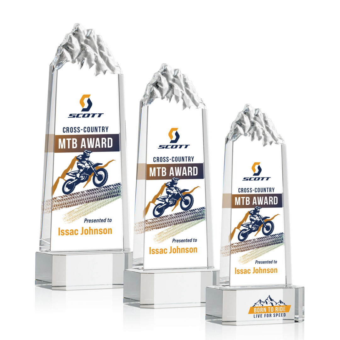 Himalayas VividPrint™ Award on Base - Clear